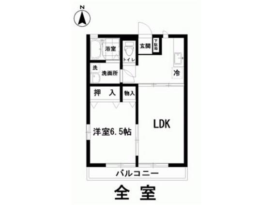 カンピドーリオ(1LDK/1階)の間取り写真