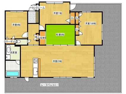 スターアーク古江東(4LDK/10階)の間取り写真