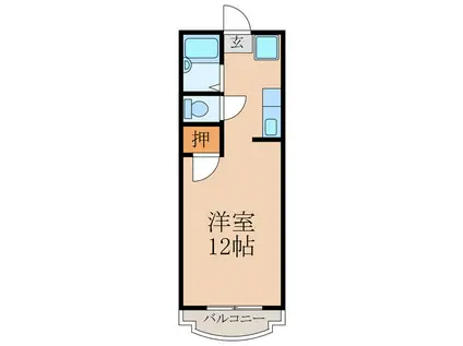 PRIMAVERA USUKI(ワンルーム/5階)の間取り写真