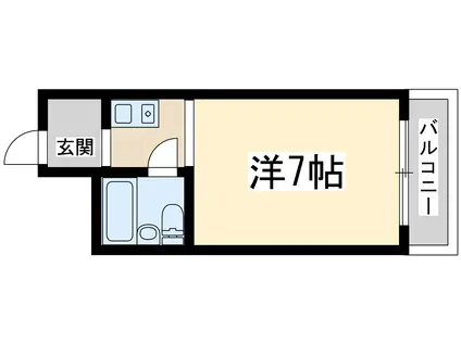 新大阪ハイグレードコーポ(ワンルーム/6階)の間取り写真
