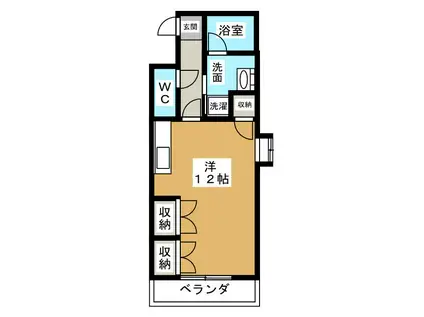 タウンコート人宿町(ワンルーム/4階)の間取り写真