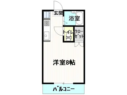 ハイツコトザキ(1K/2階)の間取り写真