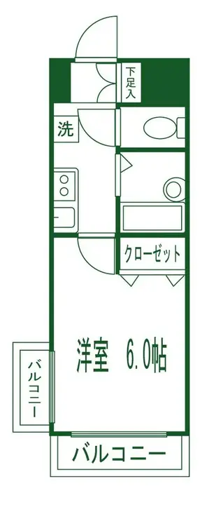 エクセレントフラッツ品川 3階階 間取り