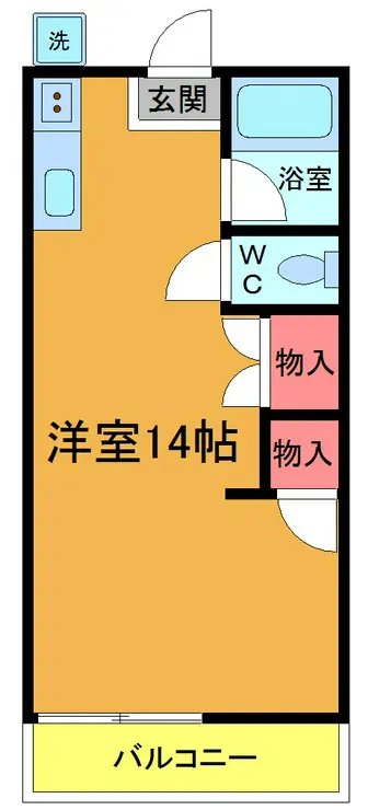 コーポ藤 2階階 間取り