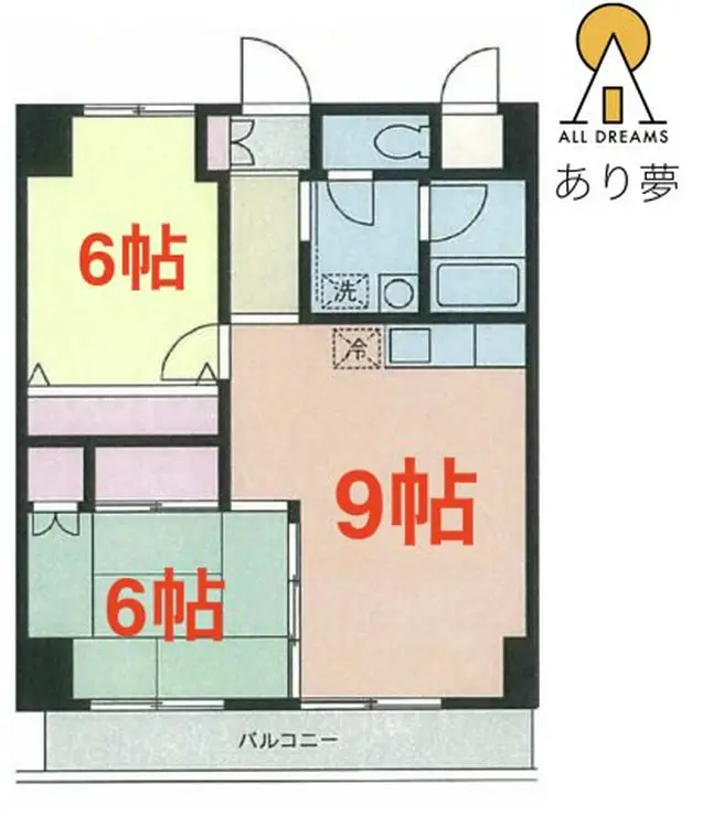 トレゾァ横浜 6階階 間取り