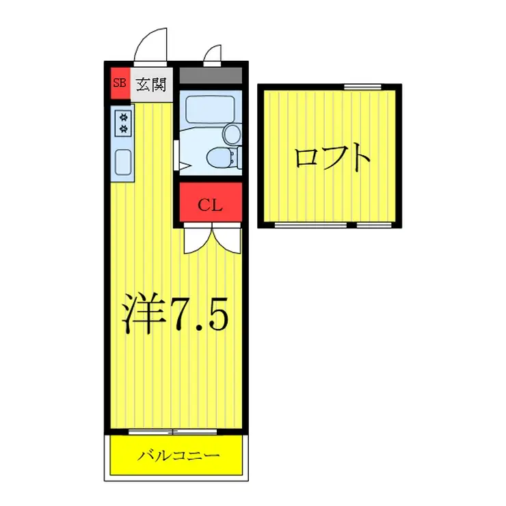 パールシティアサヒ 2階階 間取り