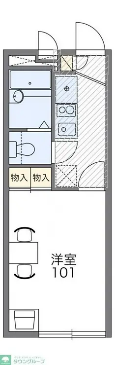 レオパレスタナベ 3階階 間取り