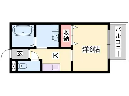 サンシャイン大塚(1K/2階)の間取り写真