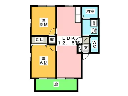 スペランツァハウスVI(2LDK/1階)の間取り写真
