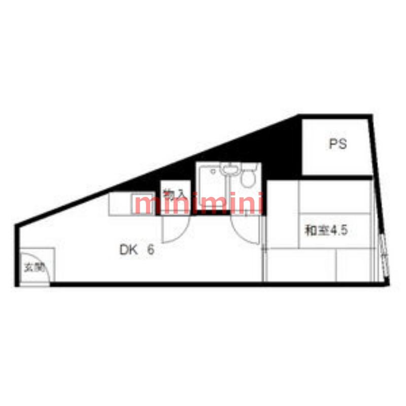 レジャープラザEIWA(1DK/5階)の間取り写真