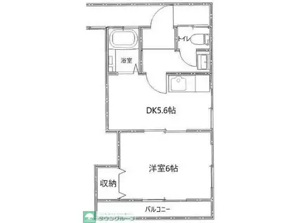 メゾンプラム(1DK/2階)の間取り写真