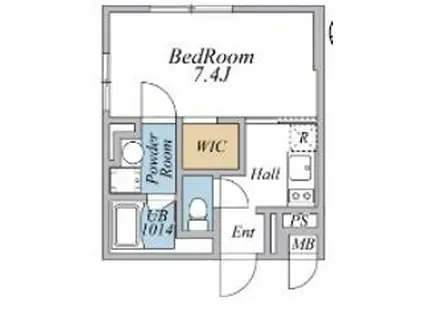 リーガランド武蔵小山(1K/3階)の間取り写真