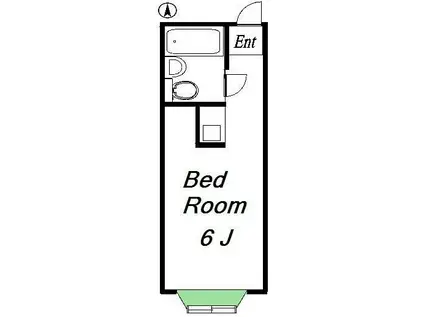サンライフ常盤台1(ワンルーム/1階)の間取り写真