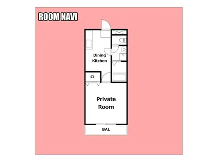 コートアジュール(1DK/3階)の間取り写真