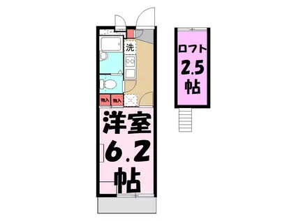 パヴィヨン ブラン(1K/3階)の間取り写真