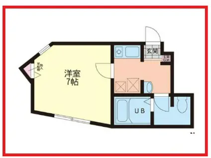 ホームズ千住(1K/1階)の間取り写真