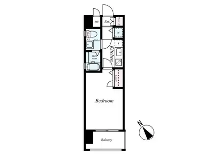 ピュアドームパルトーネ博多(1K/7階)の間取り写真