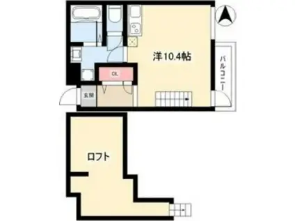 SUCCESSVI(ワンルーム/3階)の間取り写真