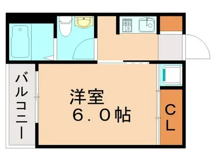 CASAMENTOAMICA(1K/2階)の間取り写真