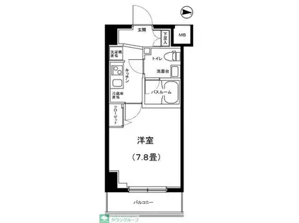 アイル イムーブル亀戸(1K/10階)の間取り写真