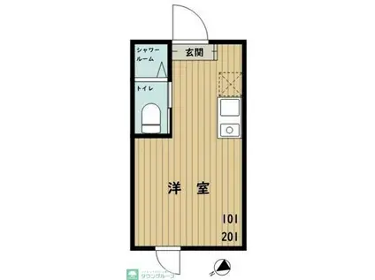 GRANDSTUDIO大泉学園(ワンルーム/2階)の間取り写真