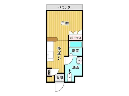 第5トマトビル(ワンルーム/5階)の間取り写真