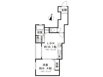 アイ・グランツ(1LDK/3階)の間取り写真