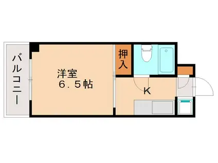 サンアドレス井尻(1K/3階)の間取り写真