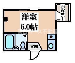 TAIHO ノーブル京橋(ワンルーム/5階)の間取り写真