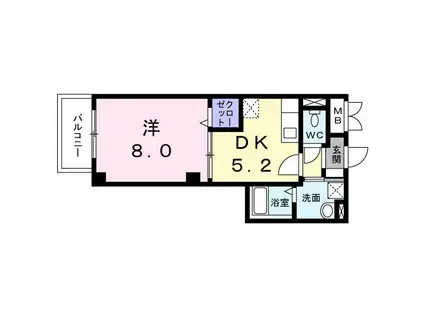 CLIVIA(1DK/3階)の間取り写真