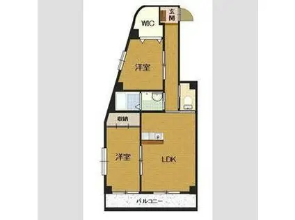 199 ファミーユ戸田(2LDK/3階)の間取り写真