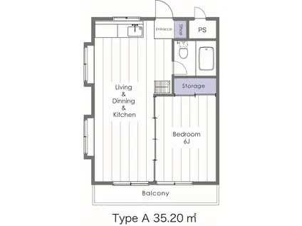 CITY-HI-FIVE(1LDK/5階)の間取り写真