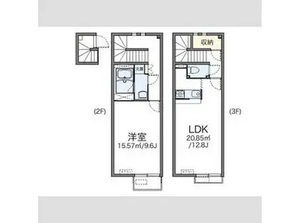 レオネクストCOMO池袋3(1LDK/2階)の間取り写真