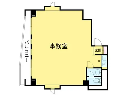 コーケン産業ビル(ワンルーム/1階)の間取り写真
