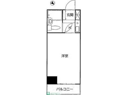パレ・ドール池袋III(1K/5階)の間取り写真