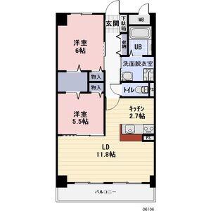 BONHEUR・CLE(2LDK/3階)の間取り写真