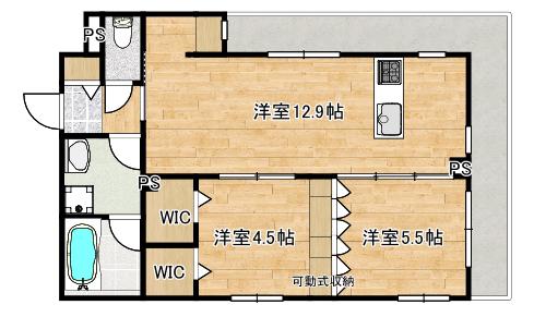 CITRUS RESIDENSシトラスレジデンス 東棟(2LDK/2階)の間取り写真