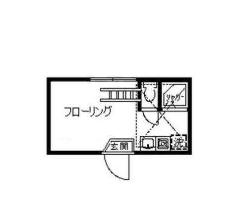 グレース レーヌ(ワンルーム/2階)の間取り写真