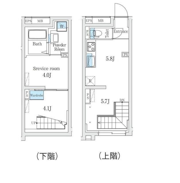 フィーカ代々木上原(ワンルーム/1階)の間取り写真