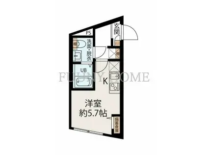 MEGURO EDGE (ワンルーム/5階)の間取り写真