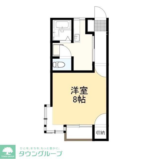 サンハイム(1K/2階)の間取り写真