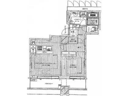 シティタワー大崎ステーションフロント(1LDK/11階)の間取り写真