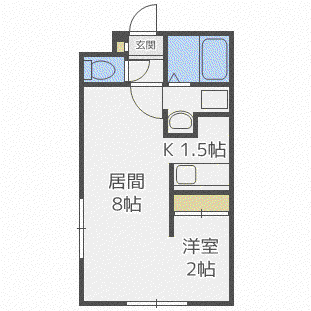 エルマーノN23(1DK/4階)の間取り写真
