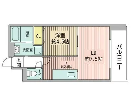 JP NOIE 円山表参道(1LDK/11階)の間取り写真