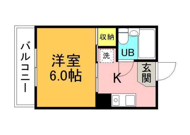 第2広島勧業ビル(1K/4階)の間取り写真