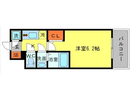 エスリード新梅田ノースポイント(1K/5階)の間取り写真