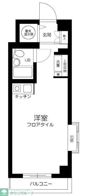 ロイヤルレゾン(ワンルーム/2階)の間取り写真