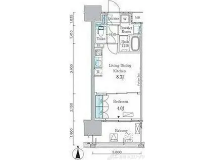 アーバンドルフ天満(1LDK/10階)の間取り写真