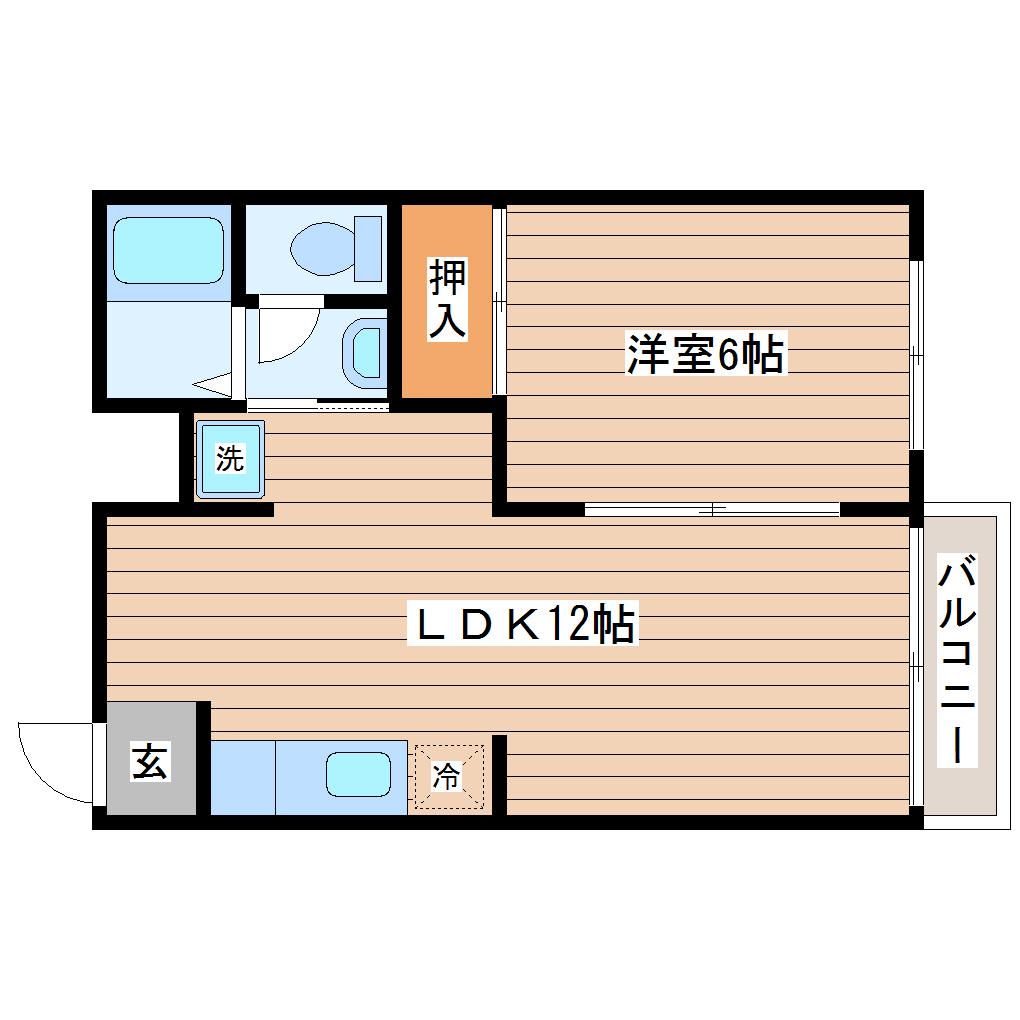 パルコ天沼(1LDK/2階)の間取り写真