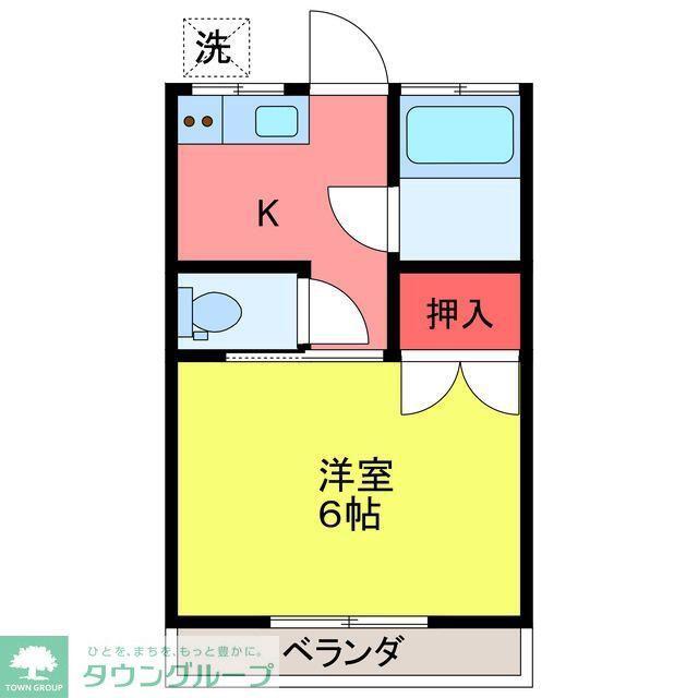キャドカムセンター(1K/2階)の間取り写真